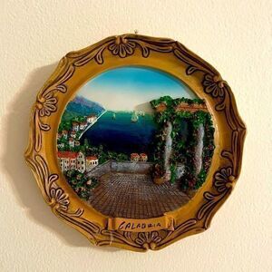 Calabria Handmade in Italy Ceramic 3D Wall Plate